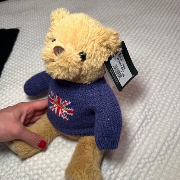 Harrods Teddy Bear with Sweater - Picture 2 of 3